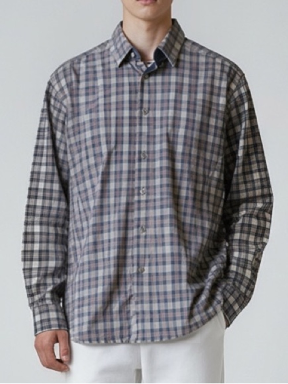 Jared Lang Plaid Button Down Top